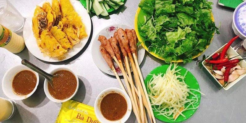 Bánh xèo, bánh căn Bà Dưỡng