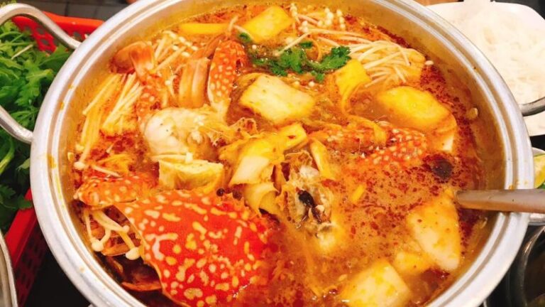 Lẩu ghẹ kim chi
