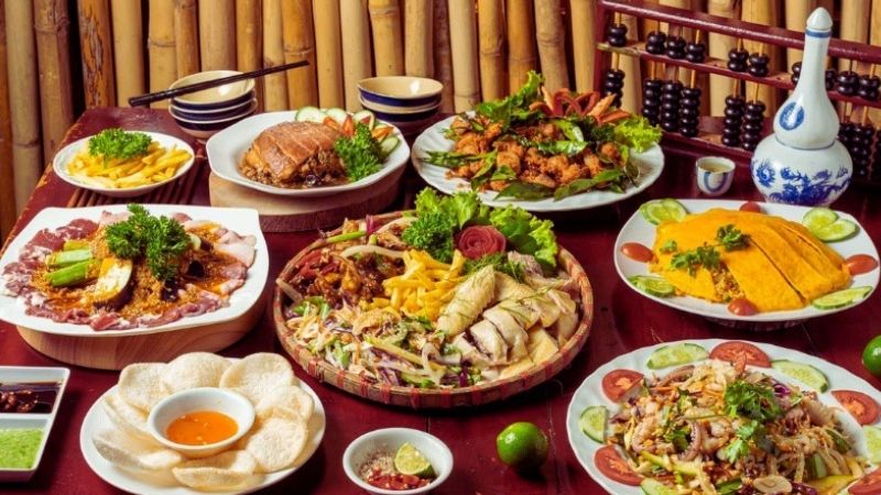 Menu quán Tuý Tửu Lầu Đà Lạt đa dạng với nhiều món ăn