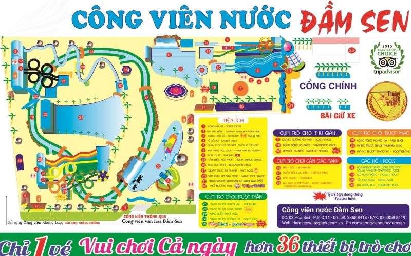 Hướng dẫn đường đi đến Đầm Sen nước Sài Gòn