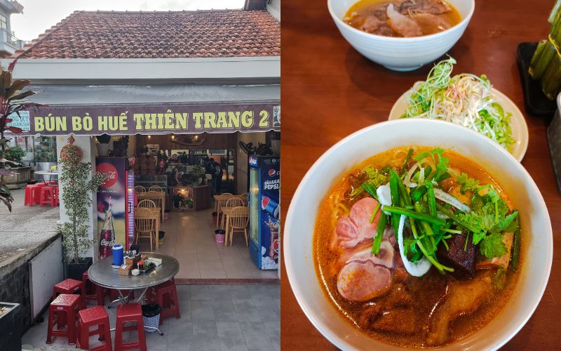 Bún bò Huế Thiên Trang 2 - Lựa chọn tuyệt vời khi đi ăn trưa tại Đà Lạt