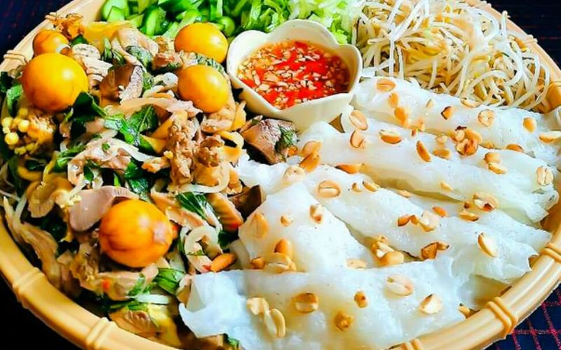 Bánh ướt lòng gà Đà Lạt có một hương vị đặc biệt