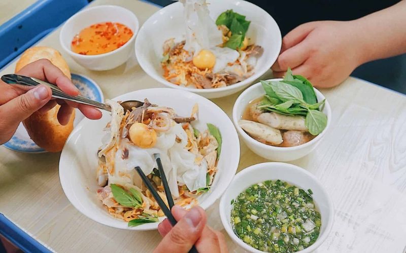 Bánh ướt lòng gà ngon ở Bếp Đà Lạt