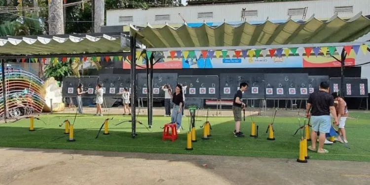 Không gian tập luyện thoải mái tại sân Galaxy Archery Club