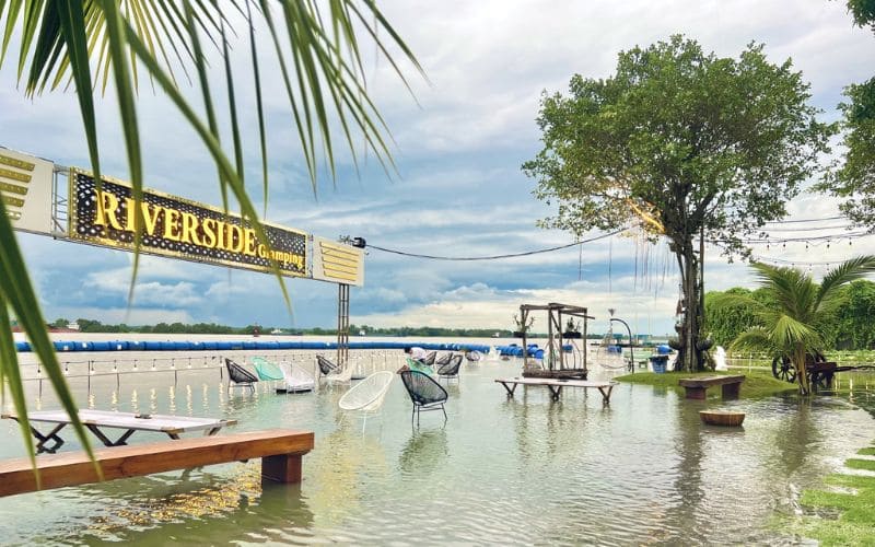 Khung cảnh trong lành, yên tĩnh ven bờ sông tại Riverside Glamping