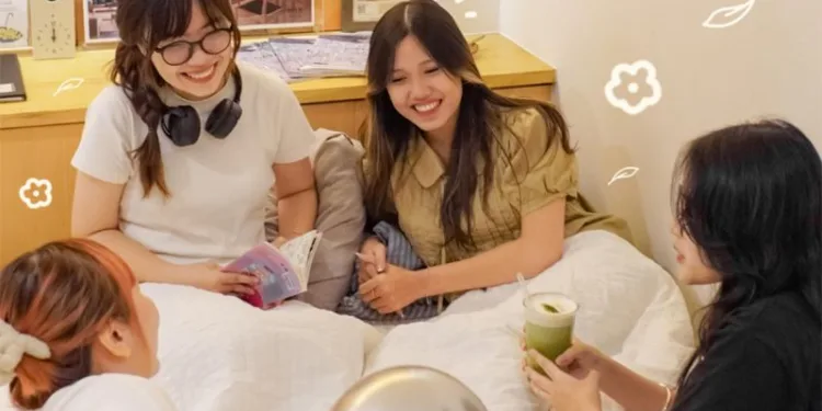 Quán cafe giường nằm ở Sài Gòn để học bài, thư giãn