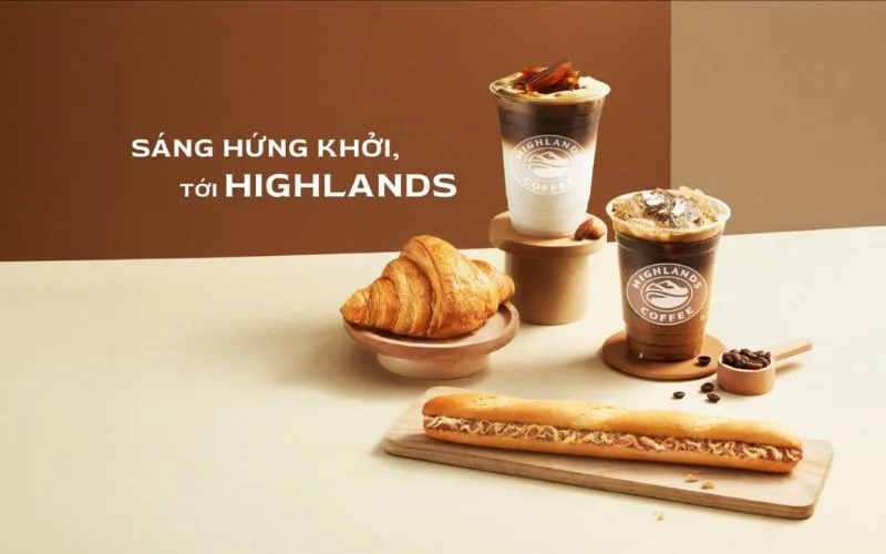 Highlands là địa điểm tuyệt vời để bạn bắt đầu ngày mới với ly cà phê đậm đà và năng lượng tích cực