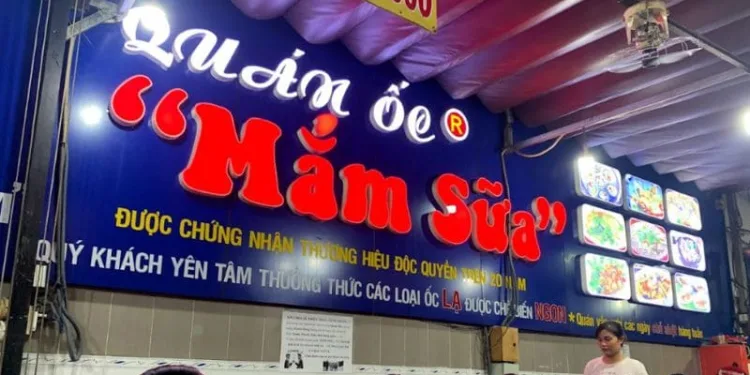 Ốc Mắm Sữa - Thiên đường ẩm thực không thể bỏ lỡ ở Bình Thạnh 5 Quán ốc Mắm Sữa cực lạ tại Sài Gòn có ngon như lời đồn?