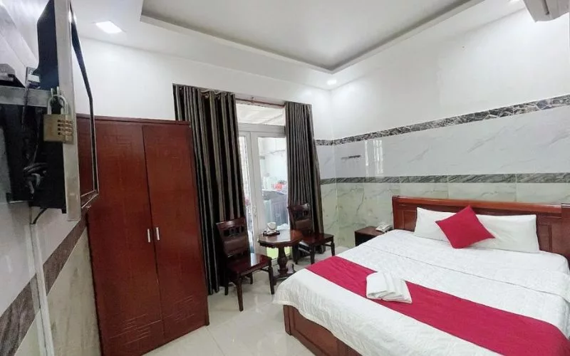 Kim Hotel là một nơi có thiết kế phòng khá đơn giản