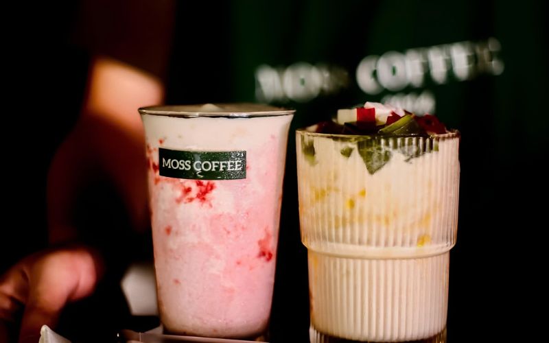 The Moss Coffee với thực đơn đồ uống đa dạng