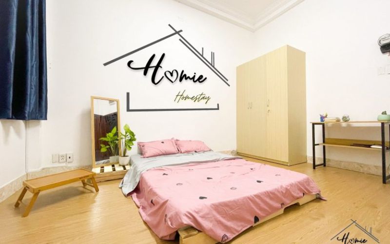 Homie Homestay giá rẻ nhưng chất lượng cao đáp ứng được các nhu cầu cơ bản của khách hàng