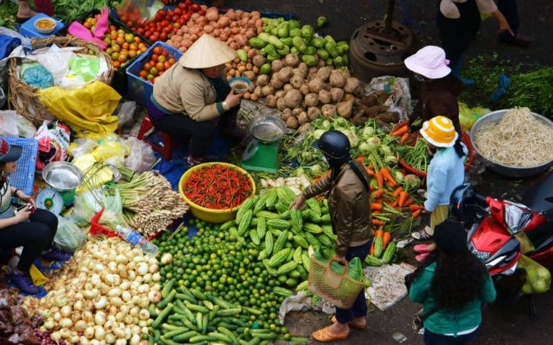 Chợ Mai Đà Nẵng có nhiều loại rau củ sạch đảm bảo an toàn chất lượng 