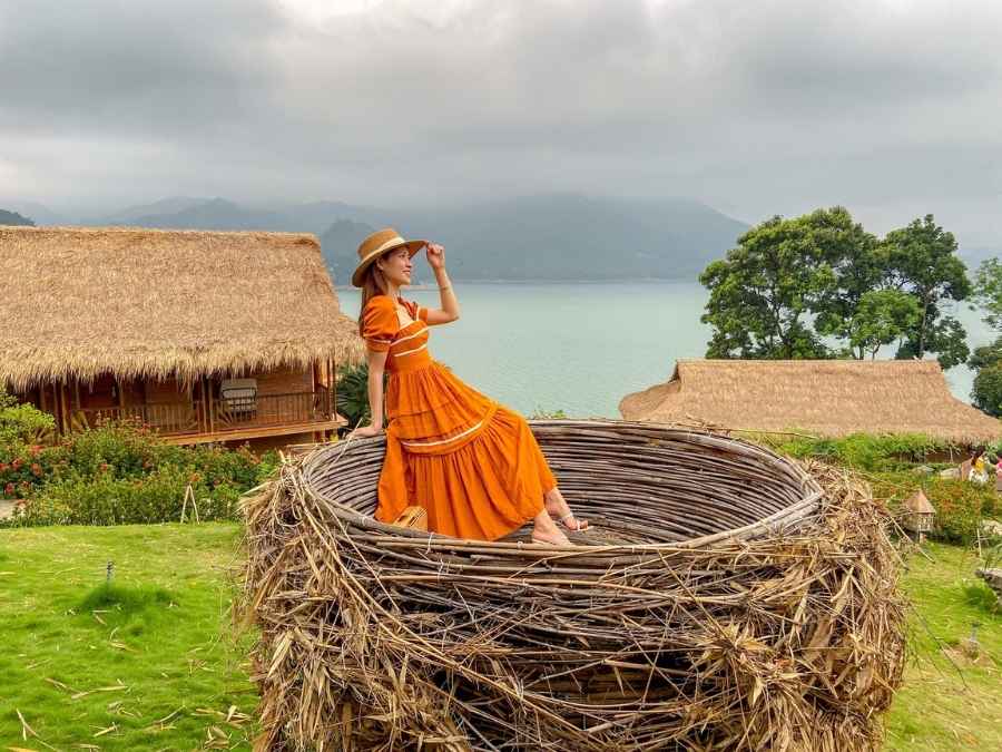Góc “Tổ chim” bằng tre giữa rừng xanh tại Mai Châu Hideaway